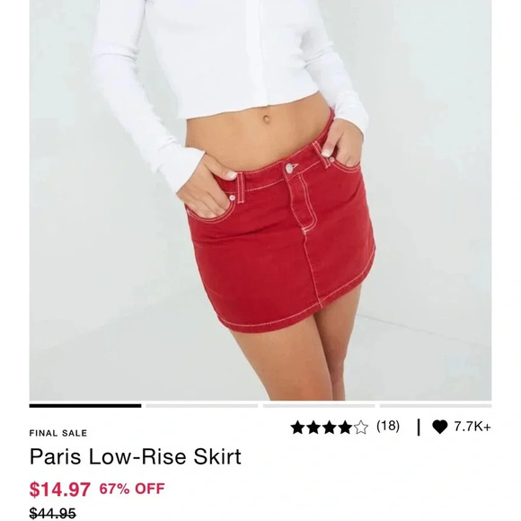 Garage Paris Low-rise Skirt - Picture 1 of 5